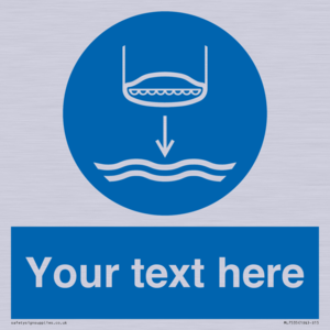 Custom Lower lifeboat to the water in launch sequence